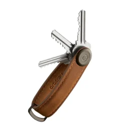 Discount Orbitkey Crazy Horse Leather Key Organiser chestnut brown