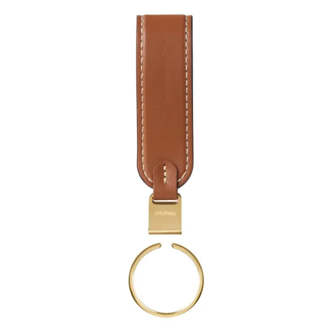 Clearance Orbitkey Loop Keychain Leather caramel