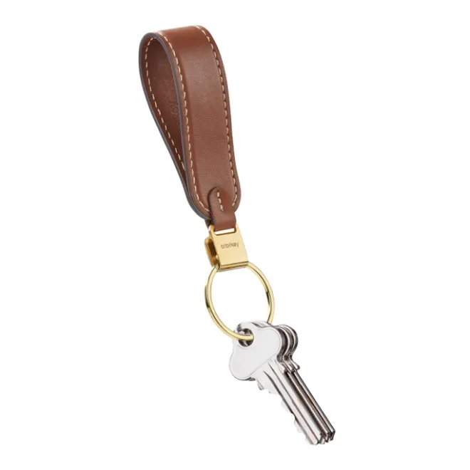 Clearance Orbitkey Loop Keychain Leather caramel
