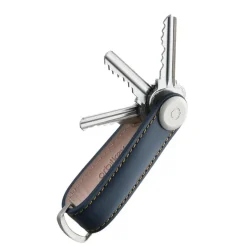 Hot Orbitkey Premium Leather 2.0 Keyholder navy / tan