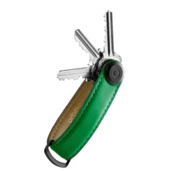 New Orbitkey Premium Leather 2.0 Keyholder island green