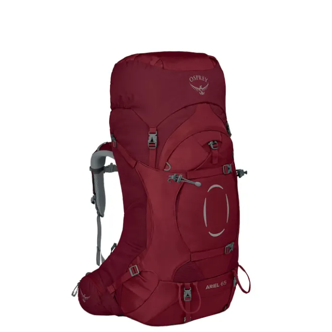 Clearance Osprey Ariel 65 Womens Backpack M/L claret red