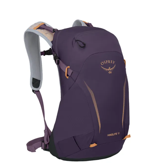 Outlet Osprey Hikelite 18 purple ink-purple dusk-cheddar orange