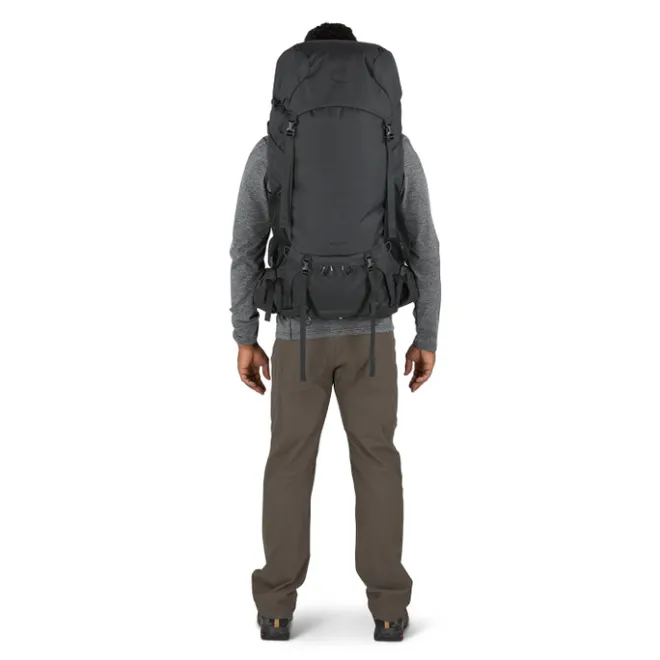 Best Osprey Rook 50 dark charcoal/silver lining