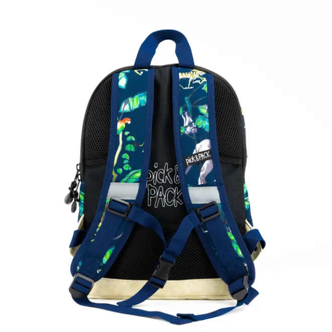 Discount Pick & Pack Happy Jungle Backpack M navy