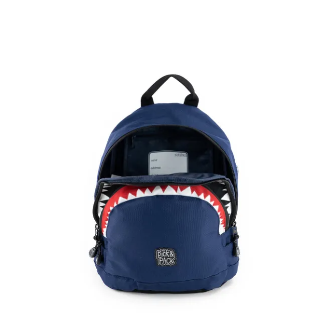 Hot Pick & Pack Shark Shape Backpack S navy