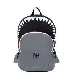 Best Pick & Pack Shark Shape Backpack M visible grey