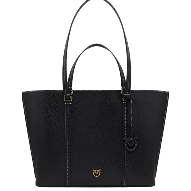 Clearance Pinko Carrie Shopper Big Pelle Botta black