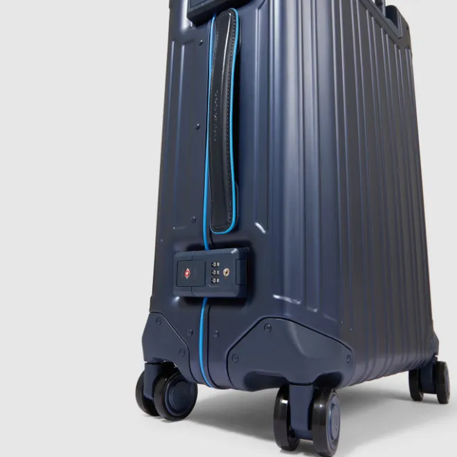 Online Piquadro ALU-B2 Cabin Trolley 55 blue