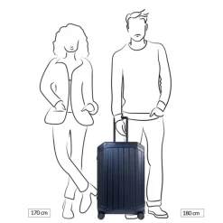 Online Piquadro ALU-B2 Medium Trolley 69 blue