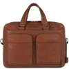 Hot Piquadro Black Square Computer Briefcase 15" tobacco