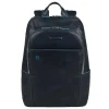 Clearance Piquadro Blue Square Backpack night blue