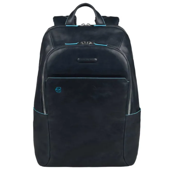 Clearance Piquadro Blue Square Backpack night blue