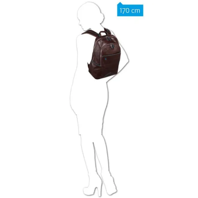 Clearance Piquadro Blue Square Backpack night blue