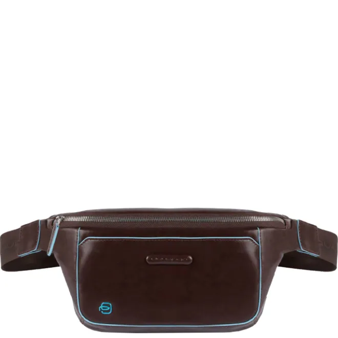 Clearance Piquadro Blue Square Bum Bag mahogany