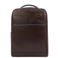 Hot Piquadro Blue Square Computer Backpack Plain With iPad Pro brown