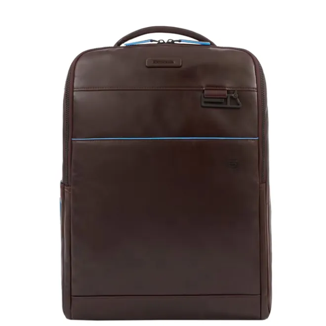 Hot Piquadro Blue Square Computer Backpack Plain With iPad Pro brown