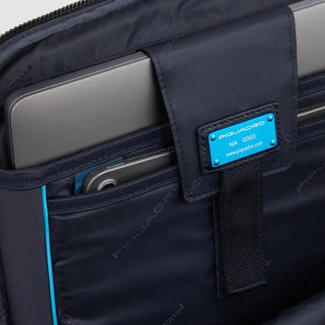 Hot Piquadro Blue Square Computer Backpack Plain With iPad Pro brown