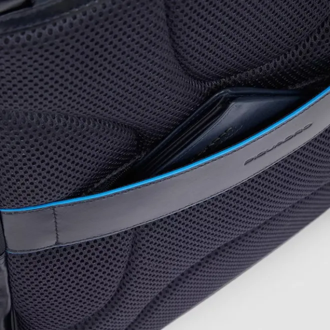 Hot Piquadro Blue Square Computer Backpack Plain With iPad Pro brown