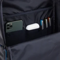 Hot Piquadro Blue Square Computer Backpack Plain With iPad Pro brown