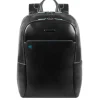 New Piquadro Blue Square Computer Backpack with iPad Compartment black