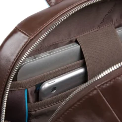 New Piquadro Blue Square Computer Backpack with iPad Compartment black