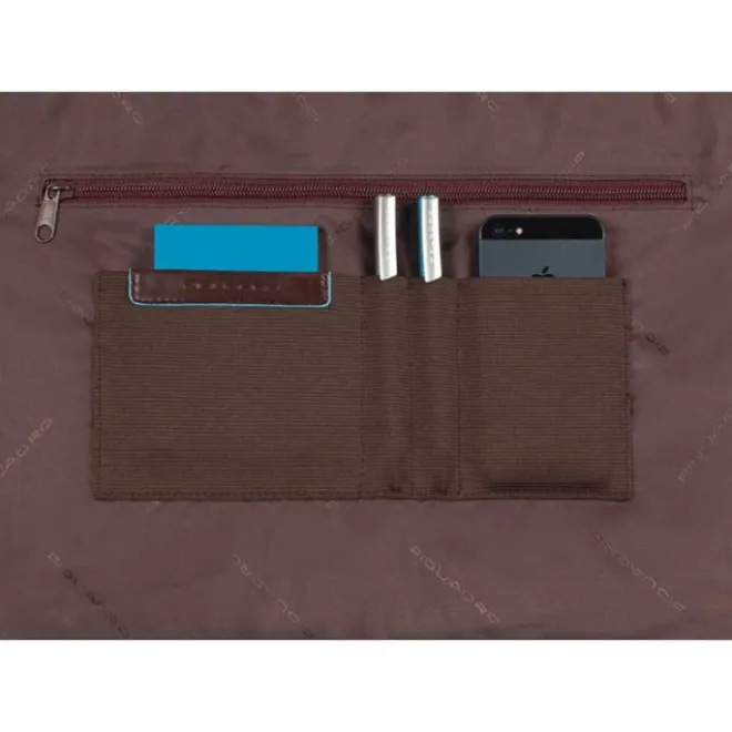 New Piquadro Blue Square Computer Portfolio Briefcase 15'' night blue