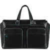 New Piquadro Blue Square Duffel Bag black