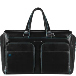 New Piquadro Blue Square Duffel Bag black