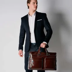 New Piquadro Blue Square Duffel Bag black