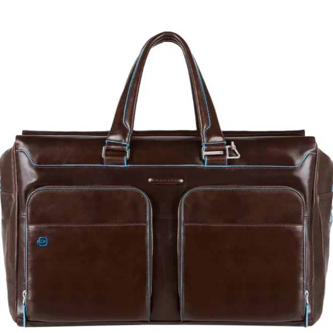 Sale Piquadro Blue Square Duffel Bag brown