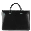 Discount Piquadro Blue Square Expandable Slim Computer Bag 15.6" black