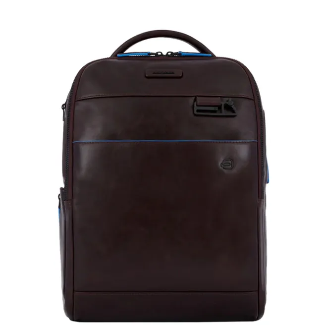 Best Piquadro Blue Square Revamp Laptop Backpack brown