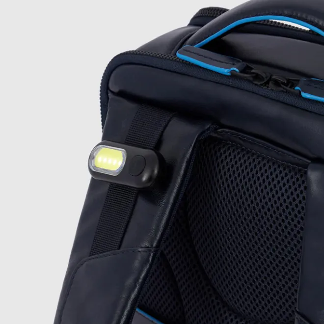 Best Piquadro Blue Square Revamp Laptop Backpack brown