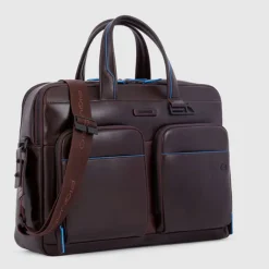 Online Piquadro Blue Square Revamp Laptopbag brown