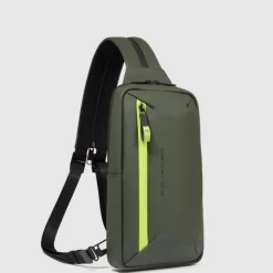 New Piquadro C2OW Mono Slingbag green