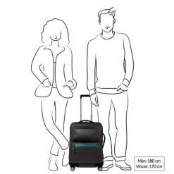 Clearance Piquadro C2OW Slim Cabin Spinner 55 nero