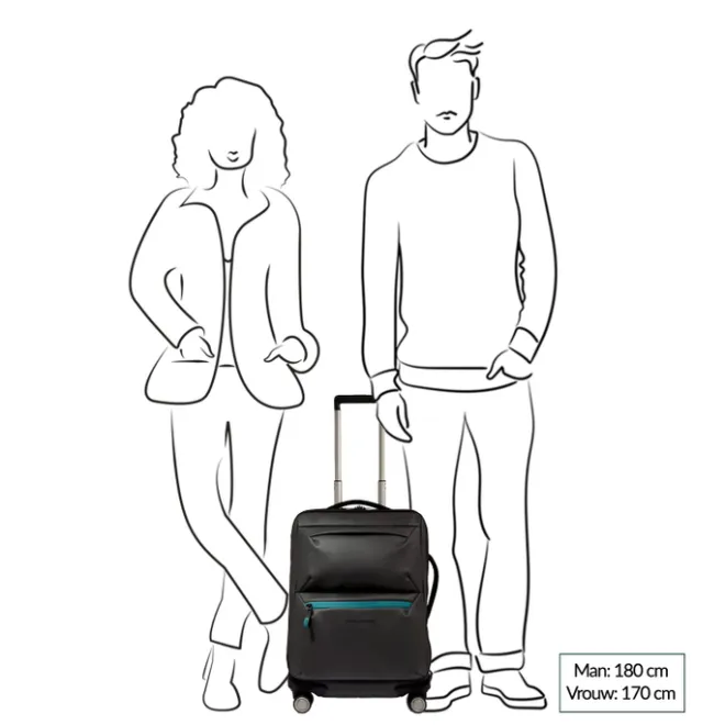 Discount Piquadro C2OW Slim Cabin Spinner 55 verde