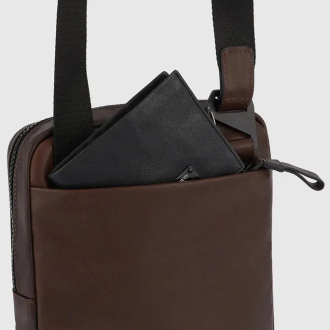 Best Piquadro Harper iPad Crossbody Bag blue
