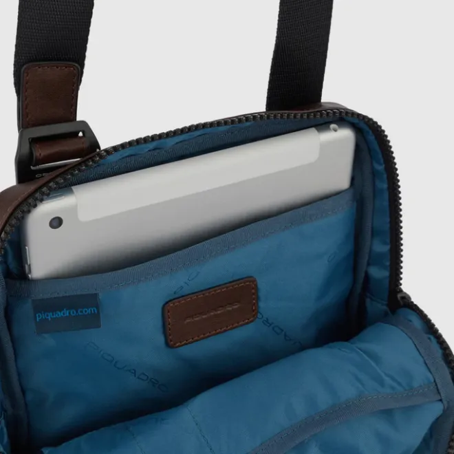 Best Piquadro Harper iPad Crossbody Bag blue