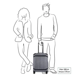 Discount Piquadro PQ-Light Premium Slim Cabin Spinner 55 grey-black