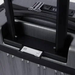 Discount Piquadro PQ-Light Premium Slim Cabin Spinner 55 grey-black
