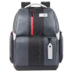 Piquadro Urban Fast-check PC Backpack with iPad Compartment grey-black