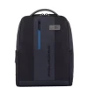 Piquadro Urban Leather Computer Backpack 14" black/grey