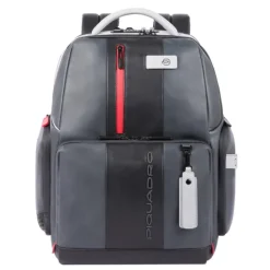 Discount Piquadro Urban PC and iPad Backpack with Anti theft cable grey black
