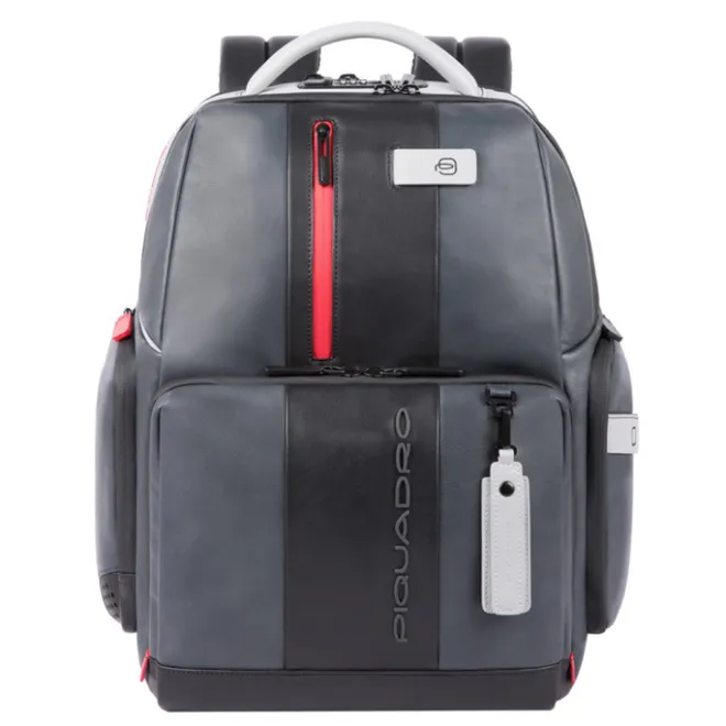 Discount Piquadro Urban PC and iPad Backpack with Anti theft cable grey black