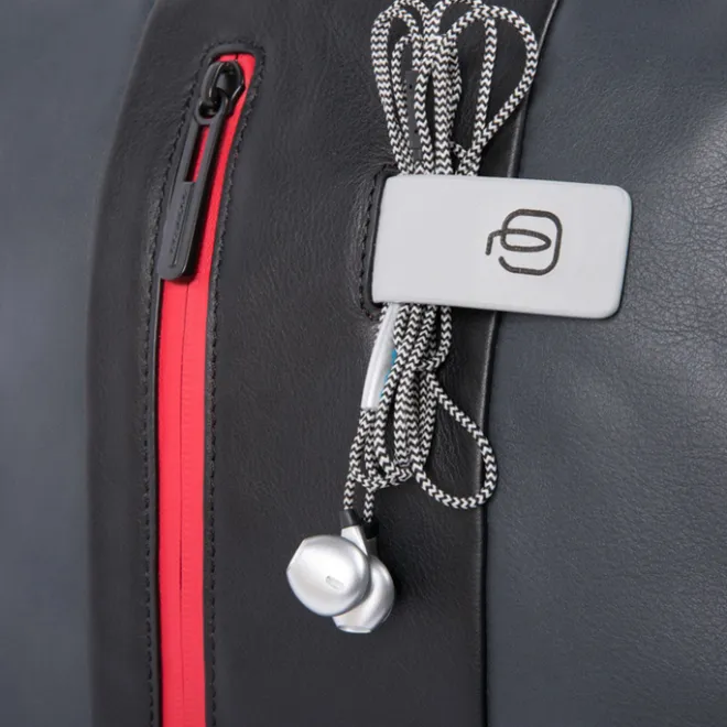 Discount Piquadro Urban PC and iPad Backpack with Anti theft cable grey black