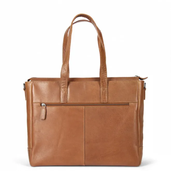 Plevier Agaat Shopper 15.6" cognac