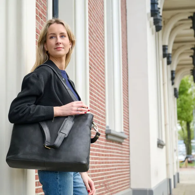 Clearance Plevier Millau Dames Laptoptas 15.6" zwart
