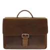 Clearance Plevier Retro Newton Laptoptas 3 vaks 15.6" bruin